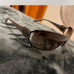 Chanel Swarovski Crystal Camellia CC Sunglasses